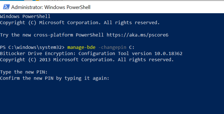 bitlocker pin bitlocker pin