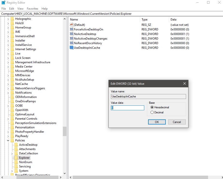 Delete Desktop.ini files and Stop desktop.ini files from generating