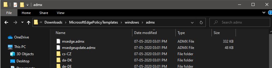 ADMX Templates for Microsoft Edge admx files