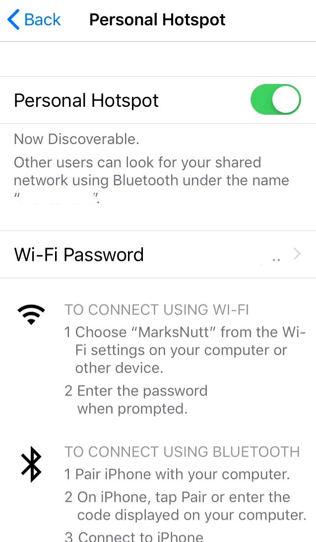 Change Wifi Password to fix iPhone Hotspot Not connecting