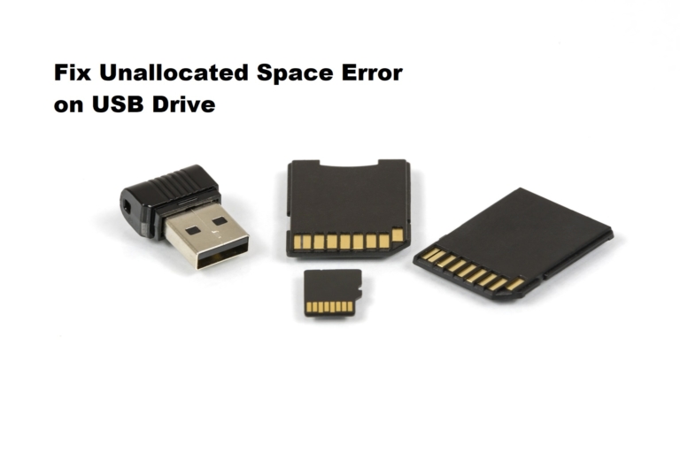 How to Fix Unallocated Space Error on USB Drive in Windows 10?