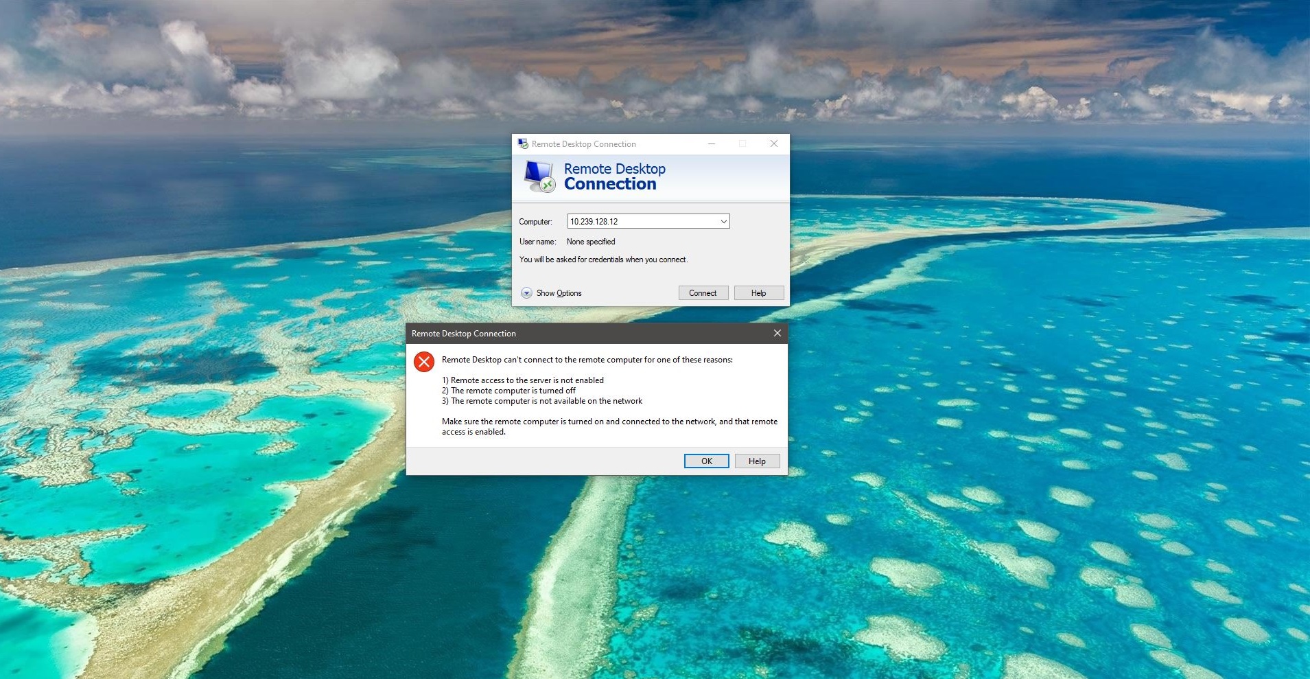 Fix Remote Desktop Error Code 0x204 on Windows 10