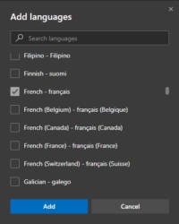 Choose languages
