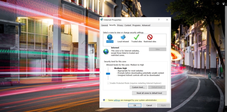 Fix Connection tab missing in Internet Explorer Options?