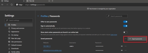 How to Export Saved Passwords from Microsoft Edge? - Technoresult