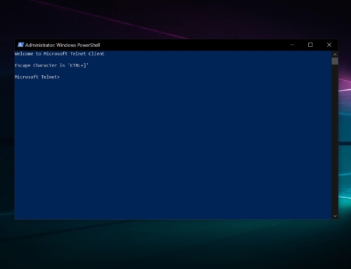 Включить telnet windows 10 powershell