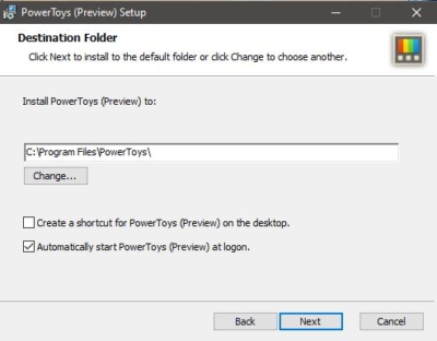instal Microsoft PowerToys 0.75.0