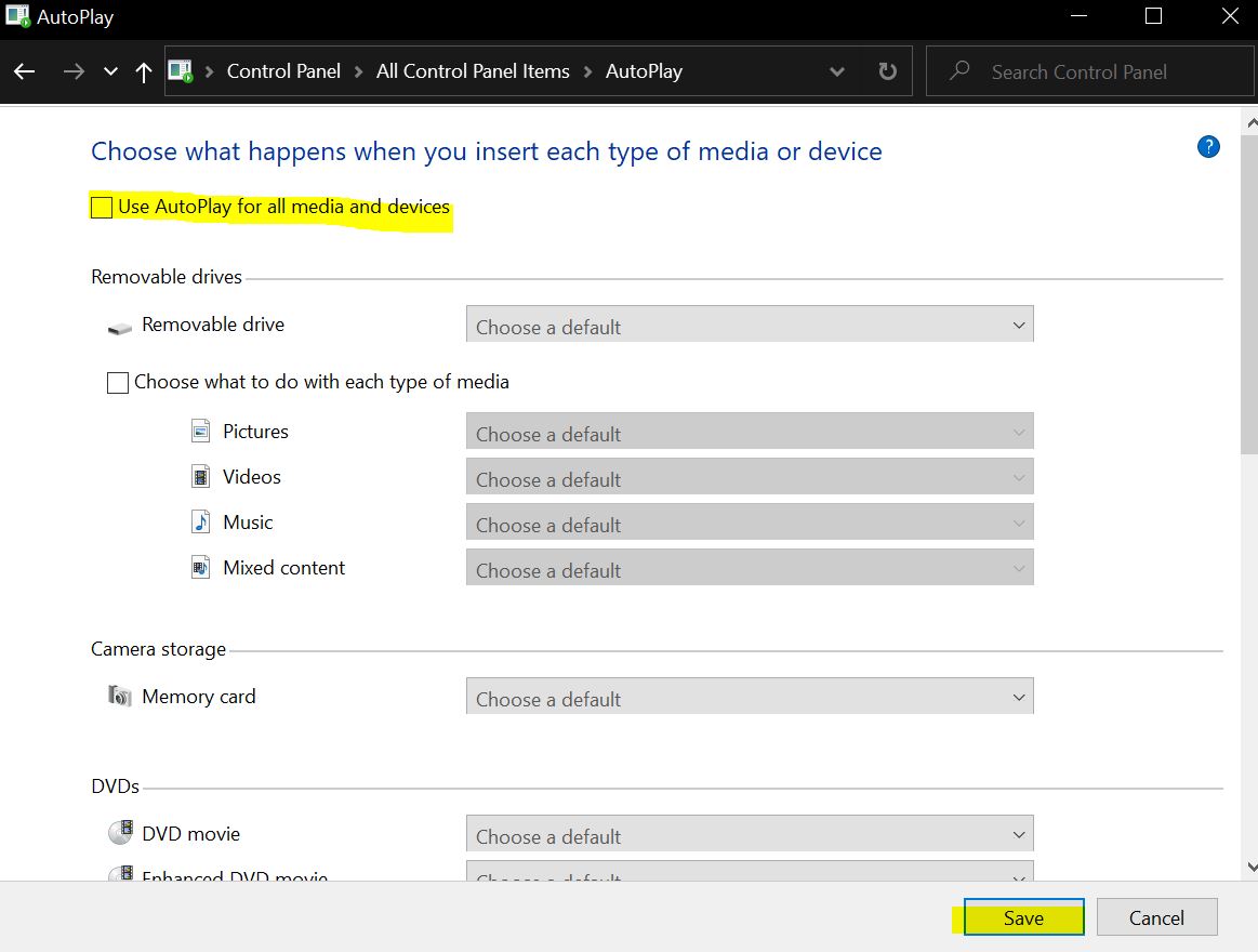 How To Disable AutoPlay Settings In Windows 10? - Technoresult