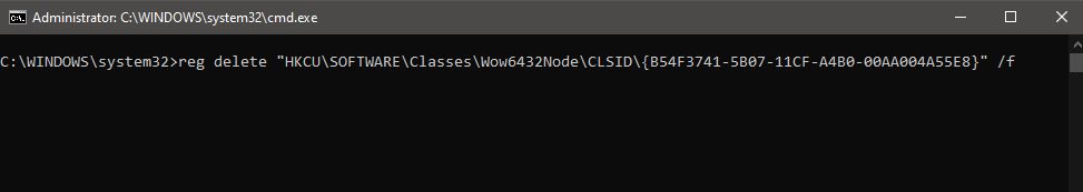 Error 2738, Could not access VBScript