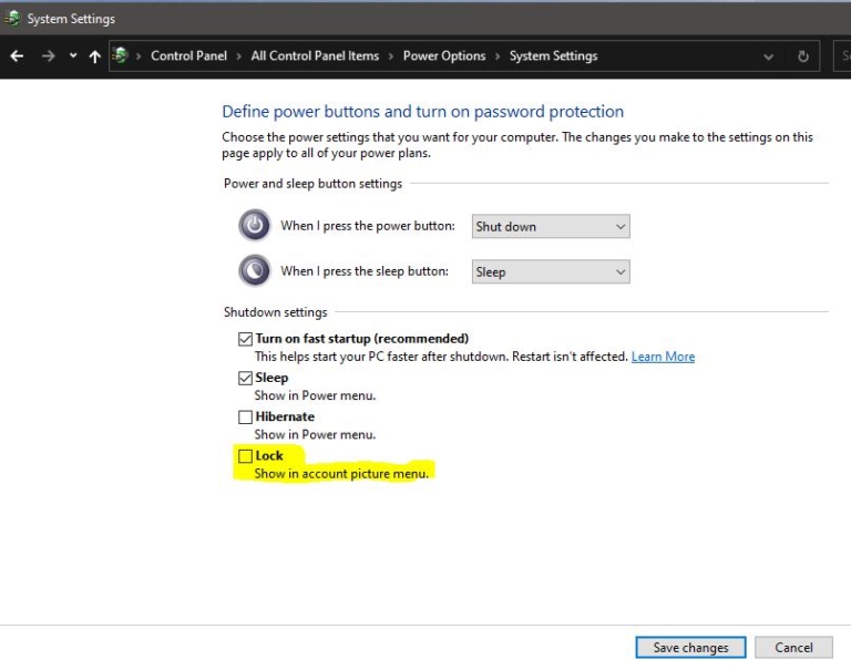Show Lock In. User Tile Menu How to Hide Lock Option from the User Account Profile Picture in Start ...