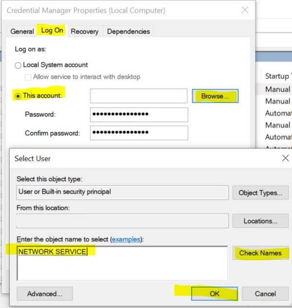 Fix Credential Manager Error 0x80070057 in Windows 10 Technoresult
