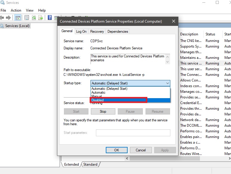Fix CDPSvc High Disk Usage in Windows 10 Technoresult