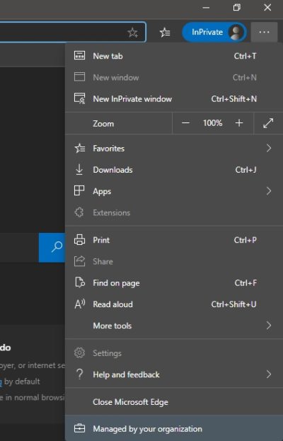 Launch Microsoft Edge always in InPrivate Mode