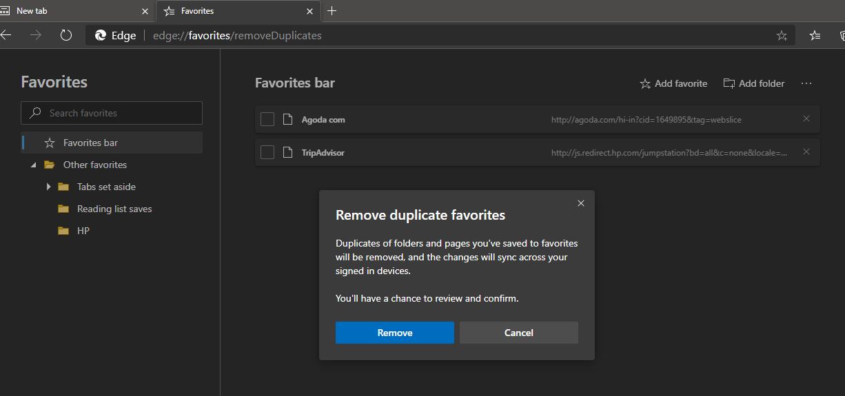Remove Duplicate Favorites in Microsoft Edge Chromium Technoresult