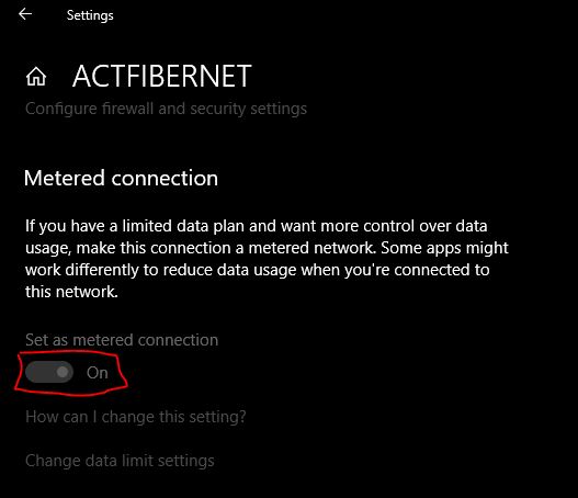 Set as Metered Connection Greyed out in Windows 10 Settings - Technoresult