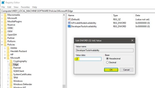 Enable or Disable Developer Tools In Microsoft Edge Chromium - Technoresult