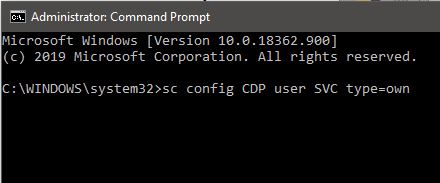 CDPSvc High Disk Usage using command Prompt