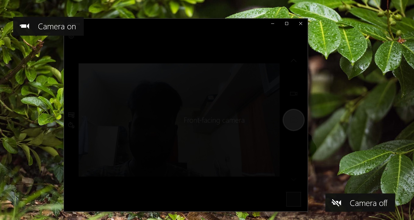 Disable/Enable Camera On/Off On screen Display Notification