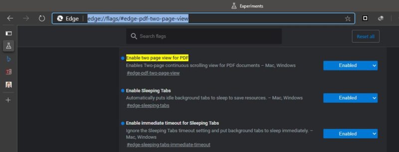 Enable Two Page View