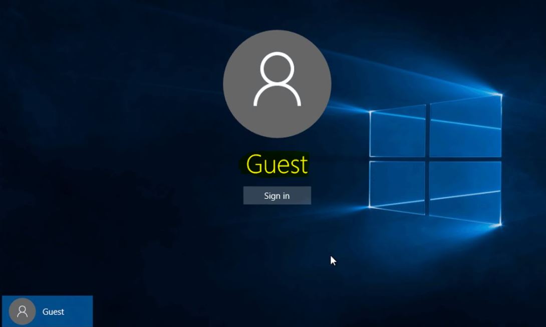 Fix Guest account not Showing Up in Windows 10