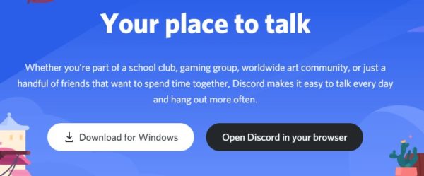 open Discord from browser