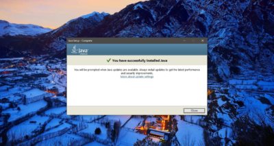 java did not complete error code 1618
