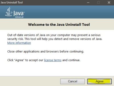 Java Uninstaller tool