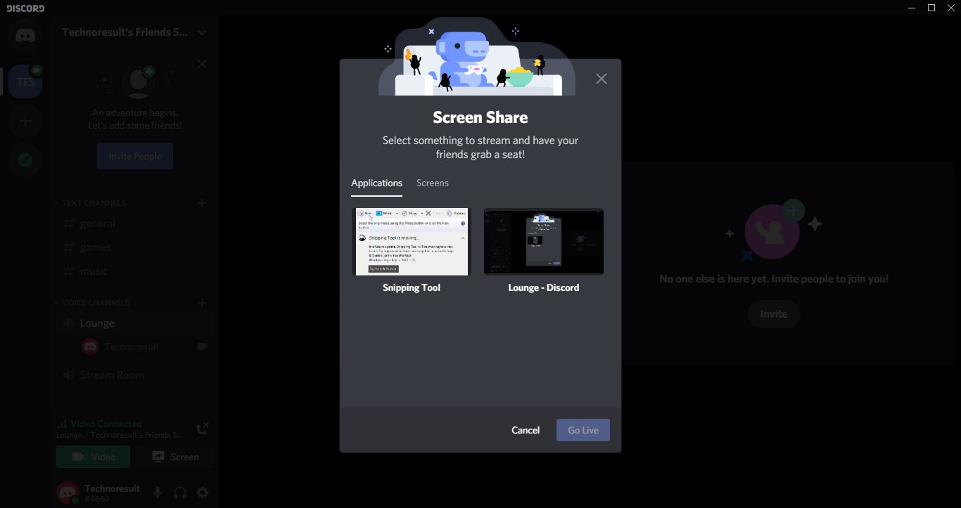 How to Screen Share on Mobile in Discord App?