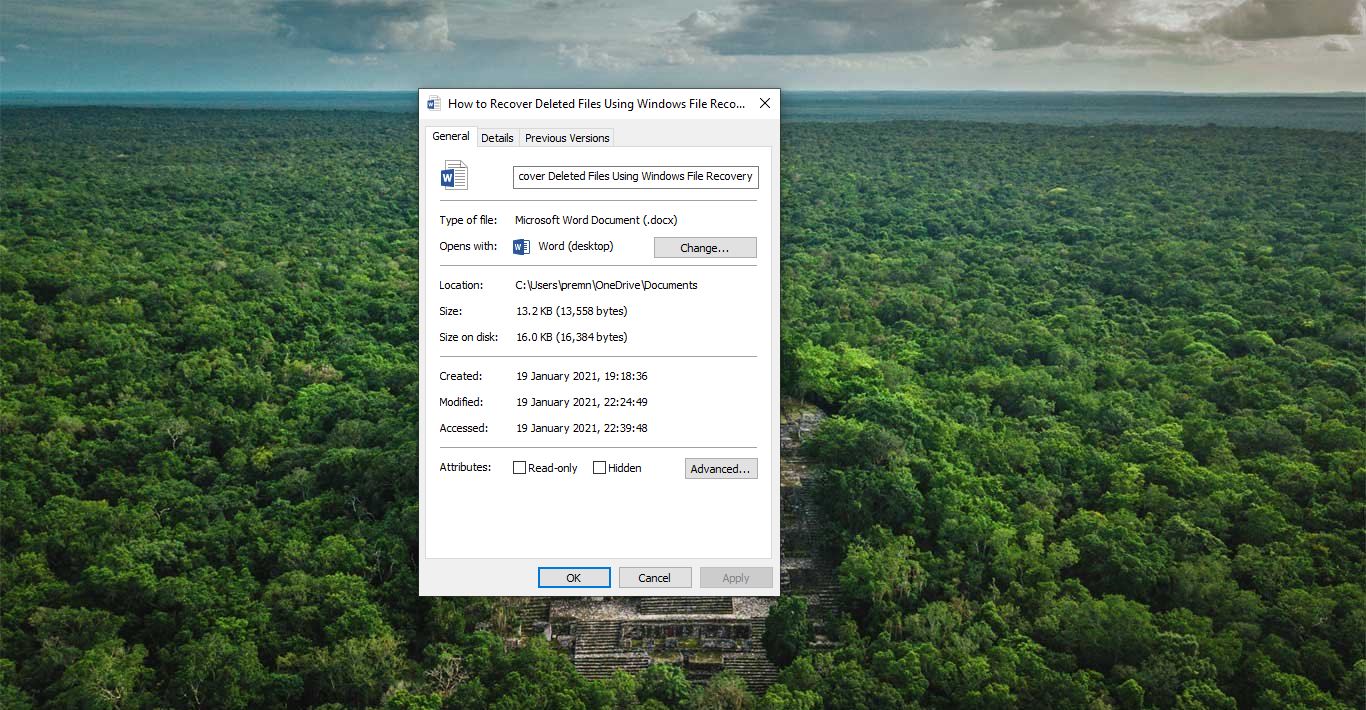 security tab missing in folder properties windows 10