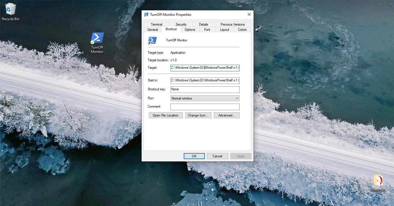 Turn Off Monitor Using a Keyboard shortcut on Windows 10.
