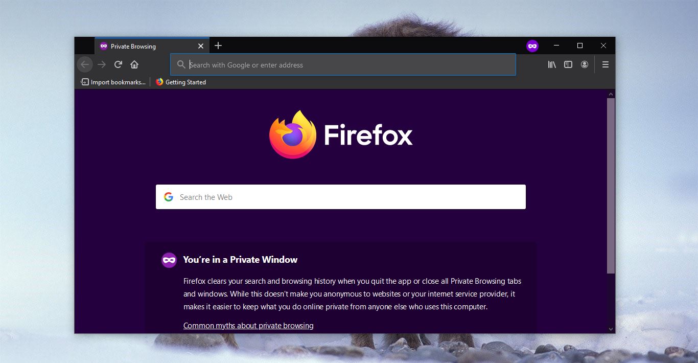Launch Firefox In Private mode by defautl