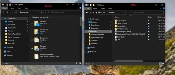 Remove OneDrive from navigation pane