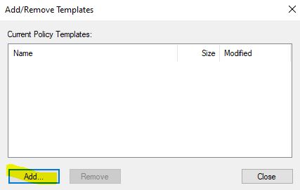 add Group Policy Templates for Google Chrome