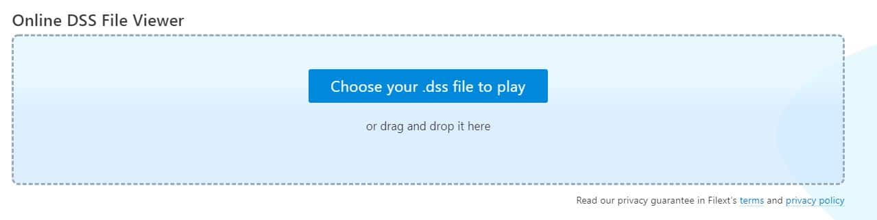 Play DSS files in Windows