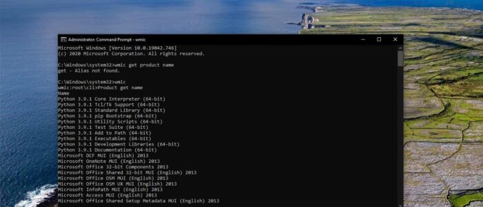 uninstall program using command prompt