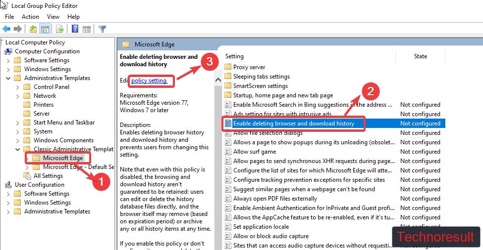 Restrict Users from deleting browser using Group Policy editor.