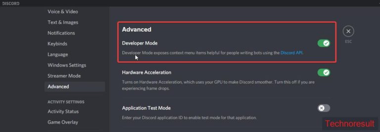 How to Enable Developer Mode in Discord? - Technoresult