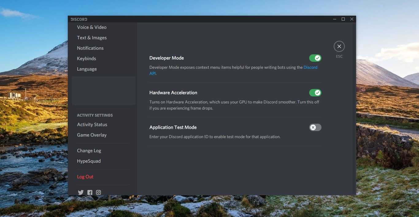 How to enable Discord Developer Mode