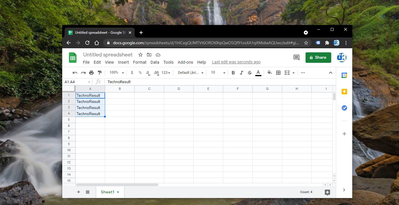 google sheets for windows 10