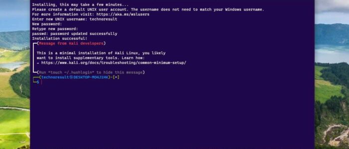 add kali linux to windows terminal profile feature image