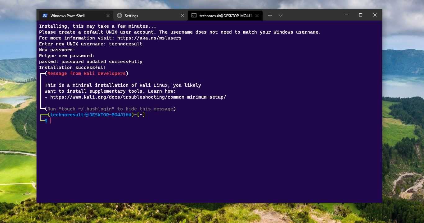 add kali linux to windows terminal profile feature image
