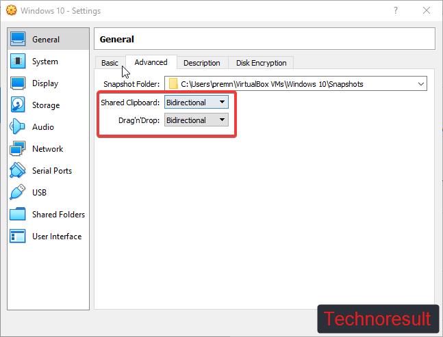 Enable File transferring in VirtualBox