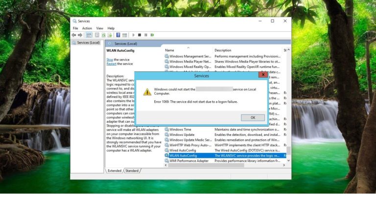 Fix The Service did not start due to a Logon failure in Windows 10