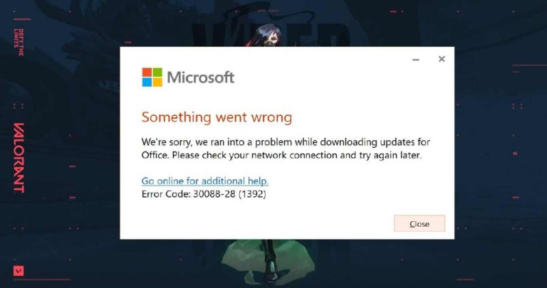 Fix Something Went Wrong Error Code 30038-28