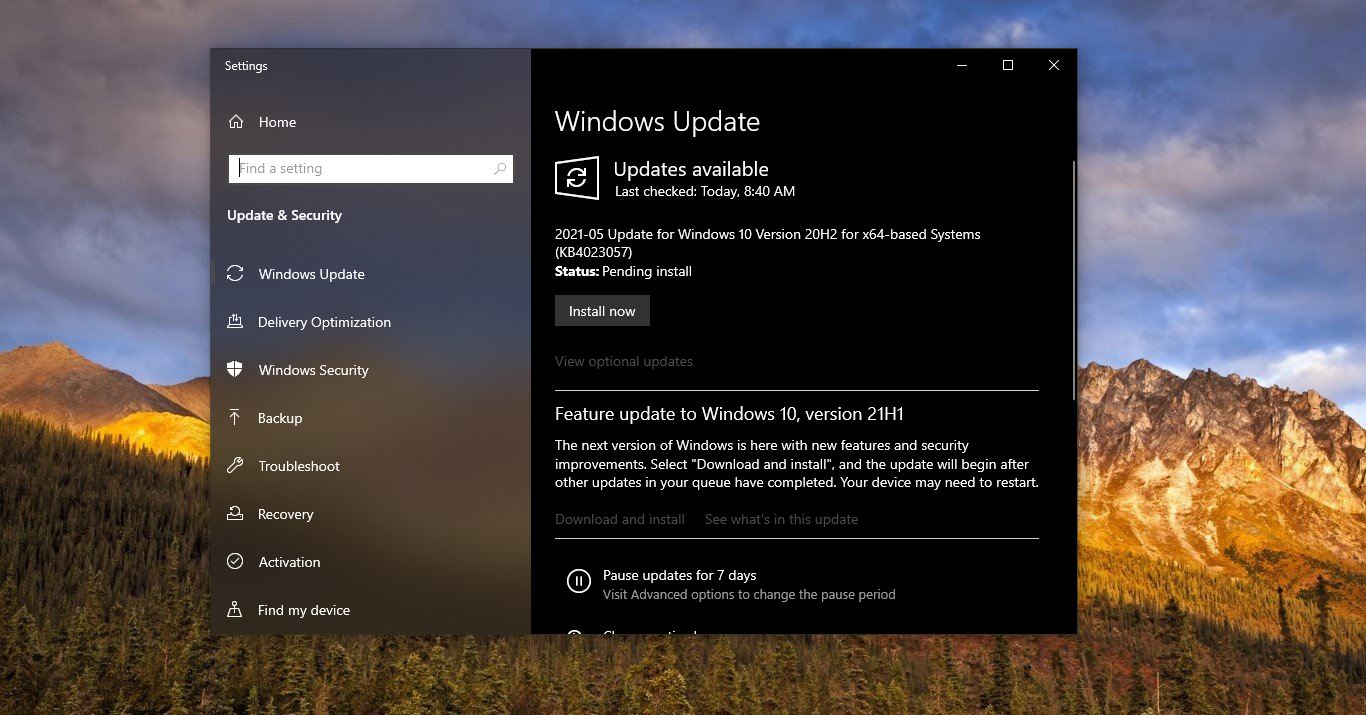 windows update failing faststartup