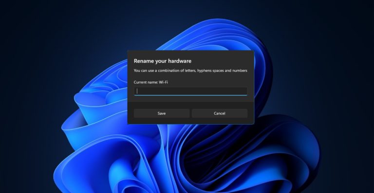 Rename Wi-Fi Network adapter name in Windows 11