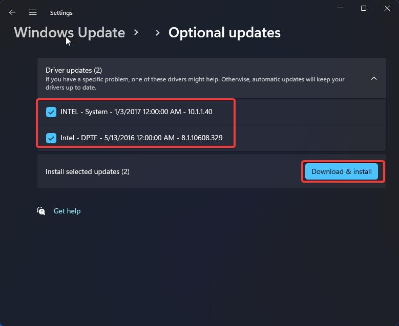 Update Drivers Using Windows Settings