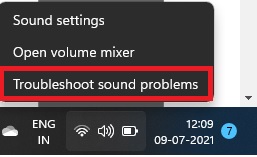 Preview build update 22000.65 Troubleshoot Sound Problems