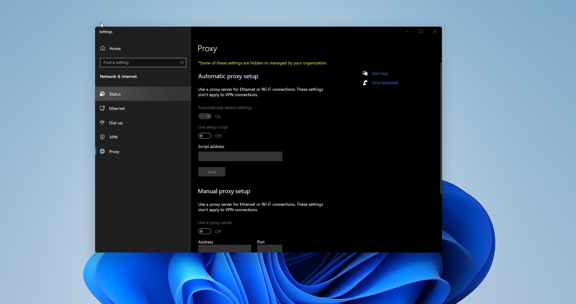 prevent Users from Changing Proxy Settings in Windows 11