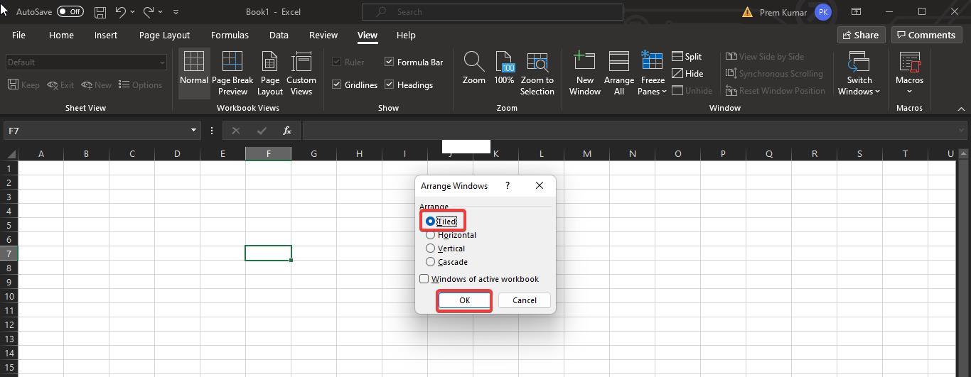 tiled menu-Sheet Tabs Missing In Microsoft Excel